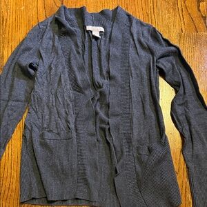 Banana Republic Women's Gray Open Front Cardigan Sweater
